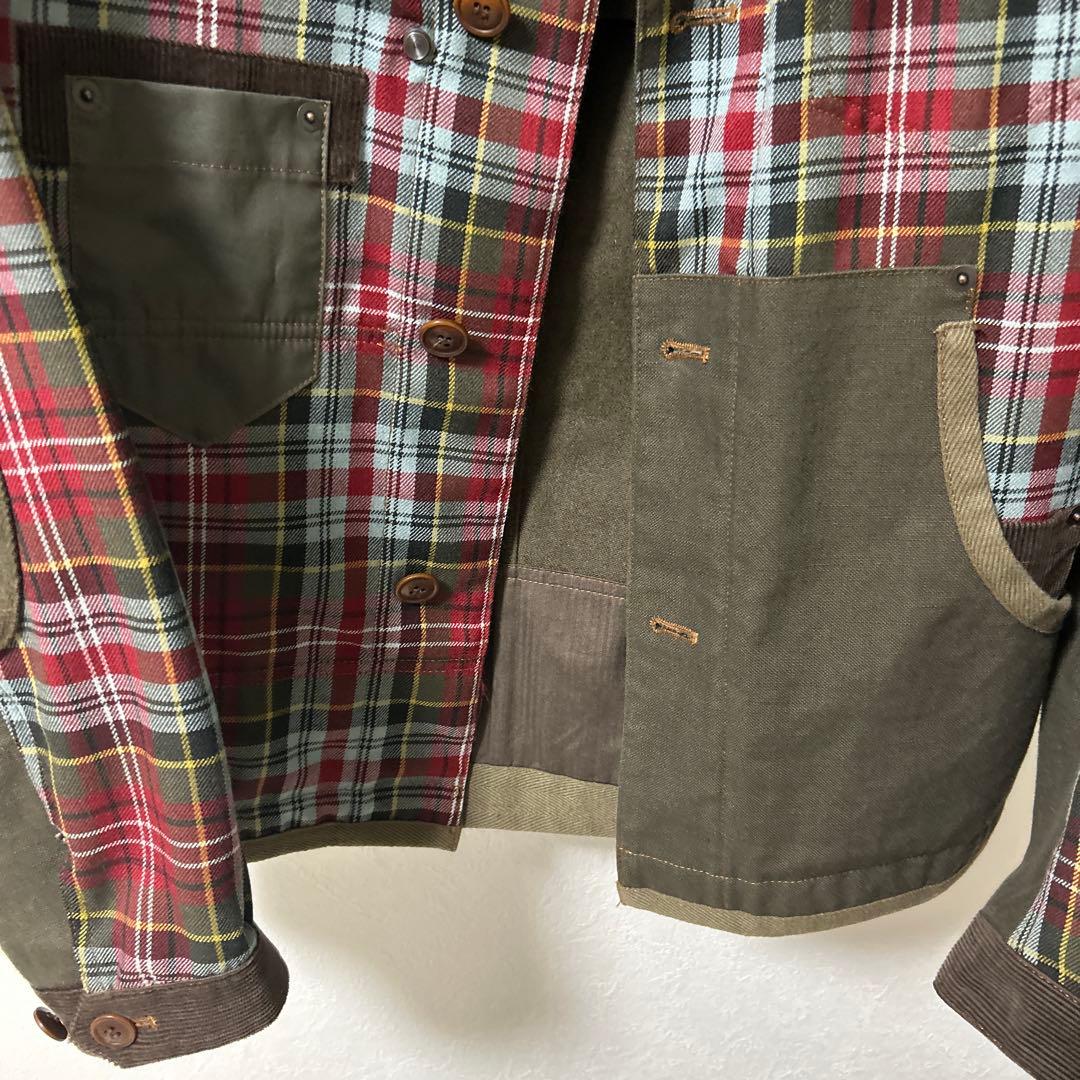 ギャルソン　ジャケット　チェック
