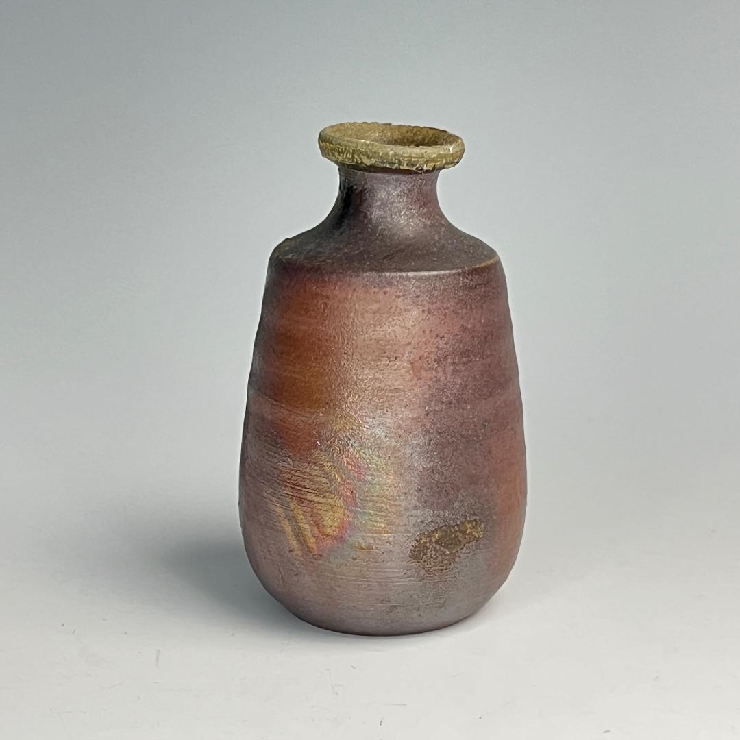 備前 花瓶 陶印 棧切 備前焼 花器 高さ24㎝口直径9㎝作家品 楽天市場