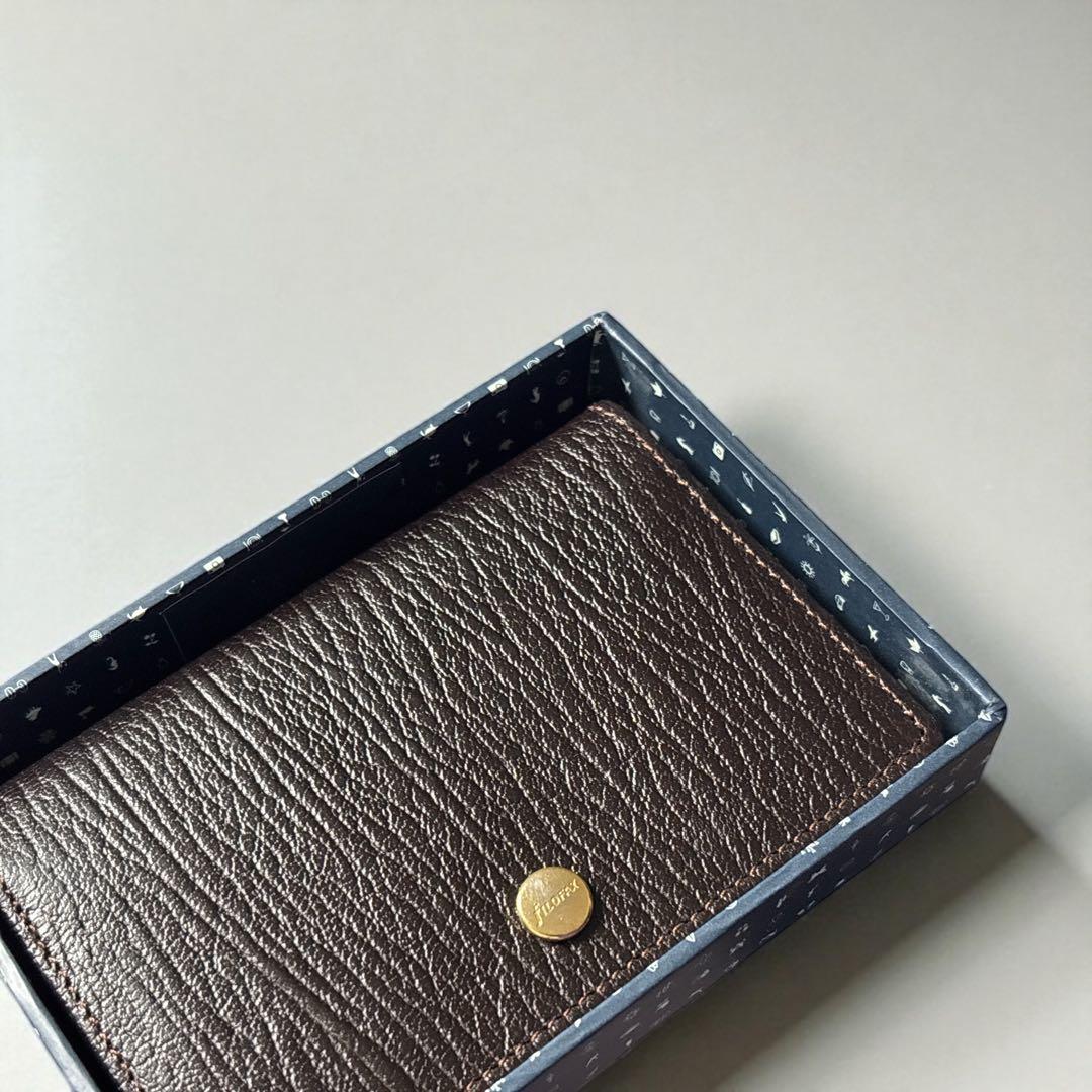 Filofax チェスター 名刺入れ＆ペンケース 本革ブラウン セット 未使用