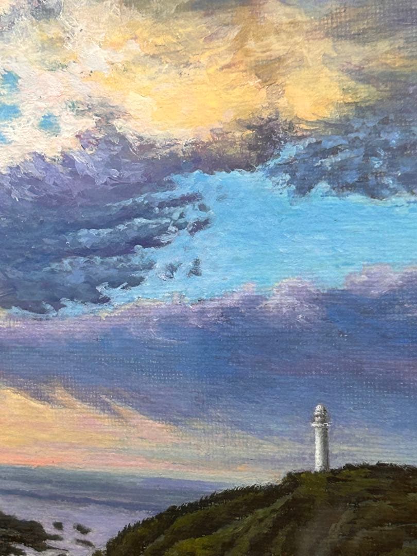 雲海洋次★陽光と雲★真作★油彩★