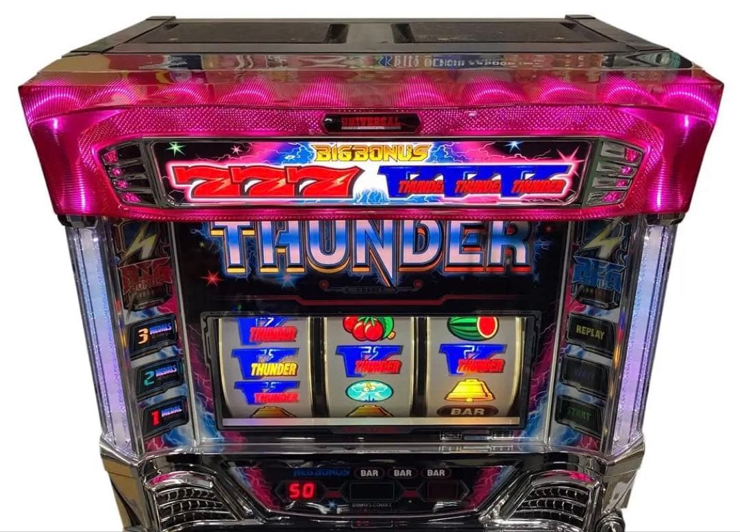 送料込】サンダーVリボルト パチスロ 実機 直接引取可