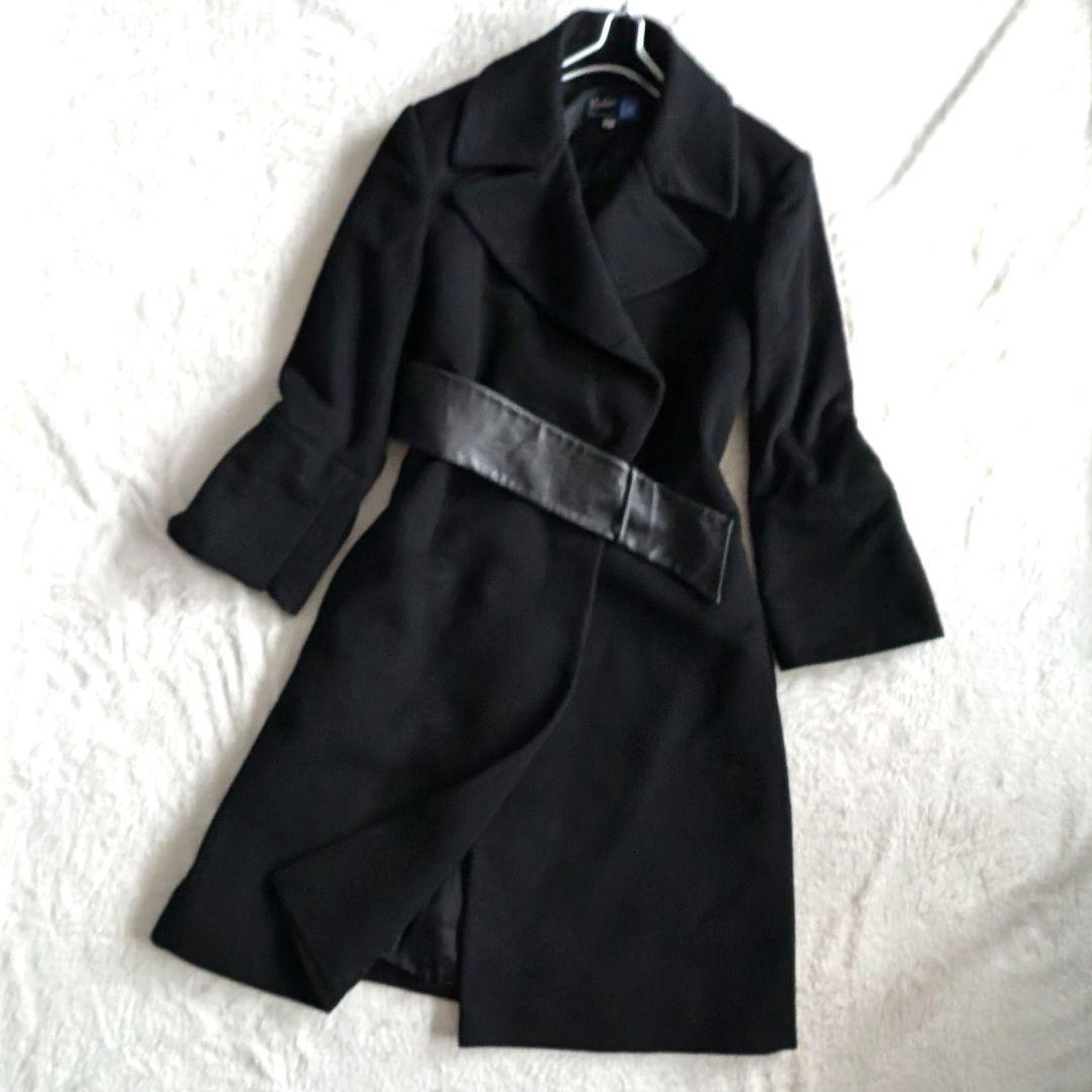 希少】Claude Montana カシミヤ混チェスターコート 本革ベルト