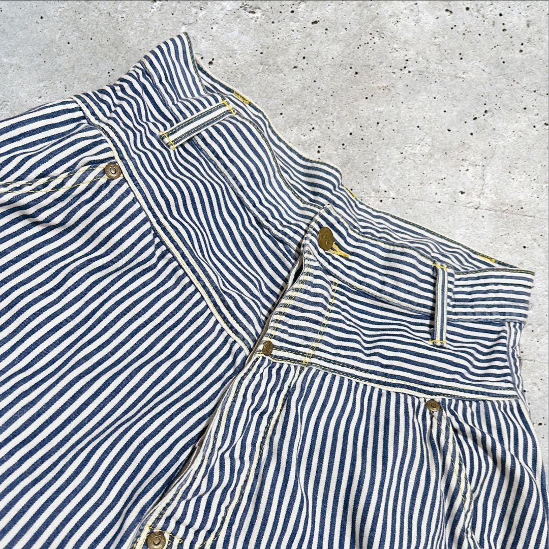 mercibeaucoup, × Lee ヒッコリー ストライプ サルエルパンツ