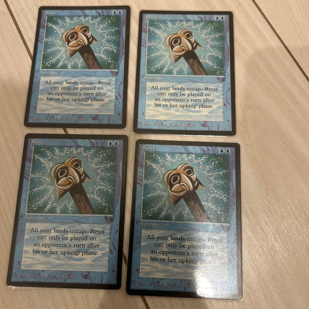 MTG　Reset　英語4枚 MTG Reset 英語4枚 MtG Reset 英語版LEG 4枚セット MtG Reset 英語