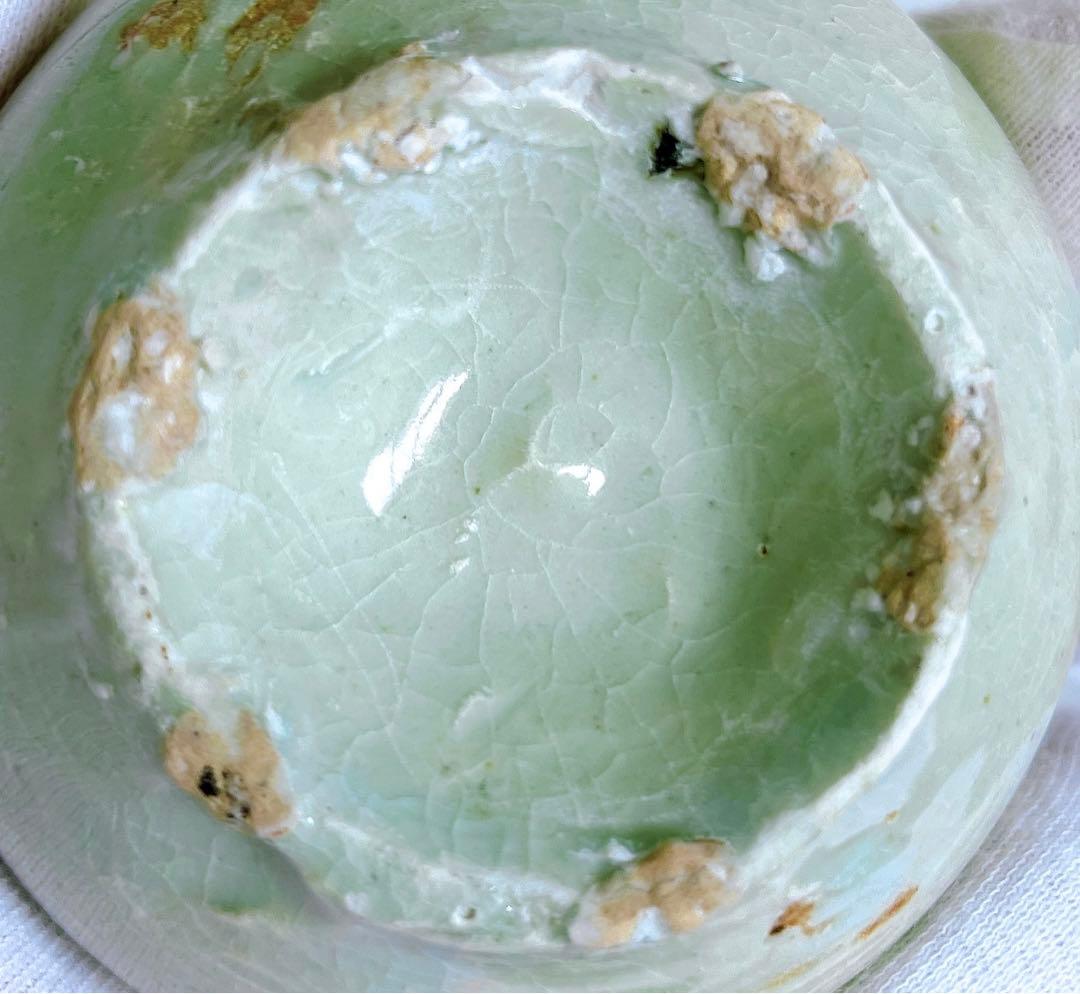 李朝　堅手　白磁　盃　酒器　ぐい呑　時代　本物保証