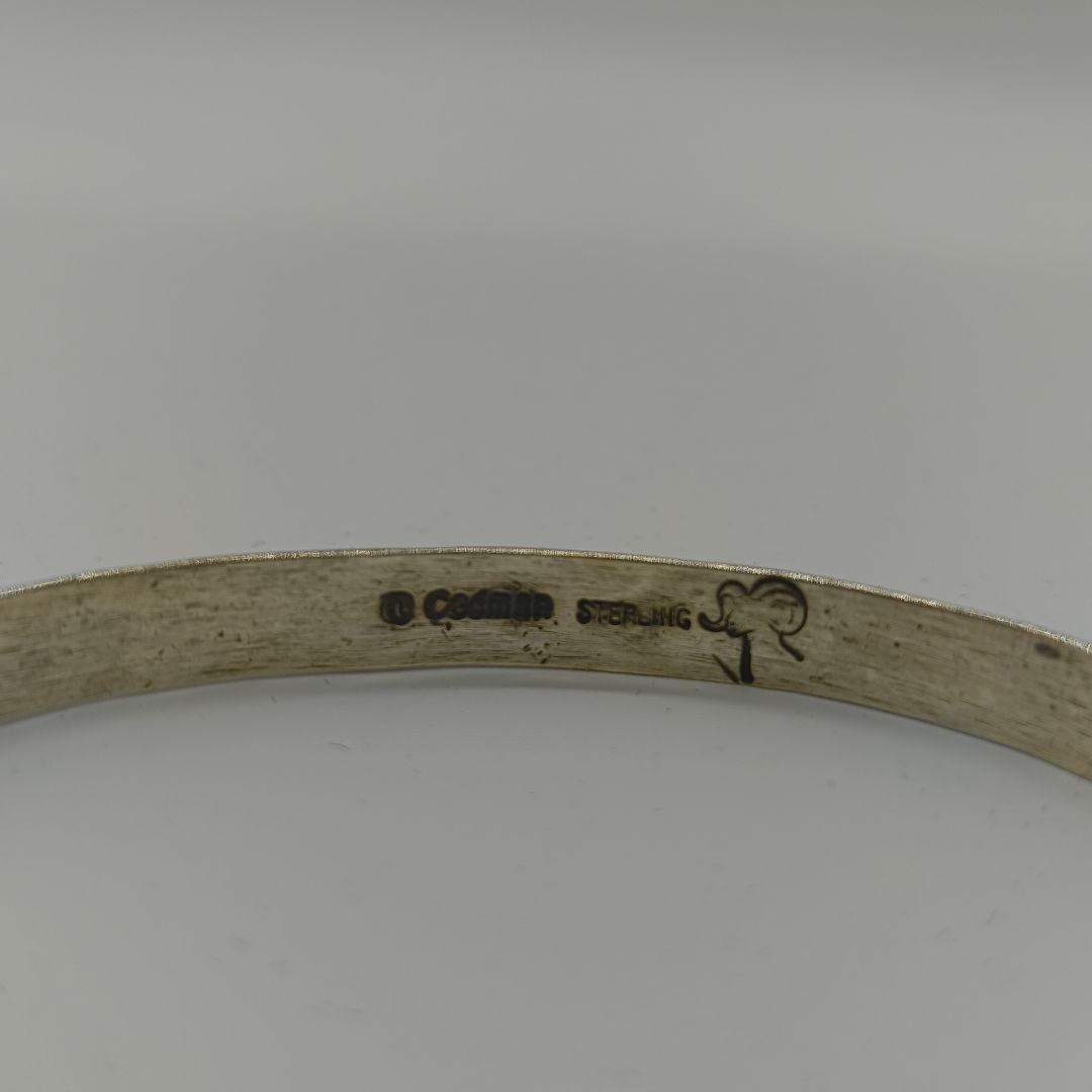 ナバホ族 D.cadman スタンプワークバングル