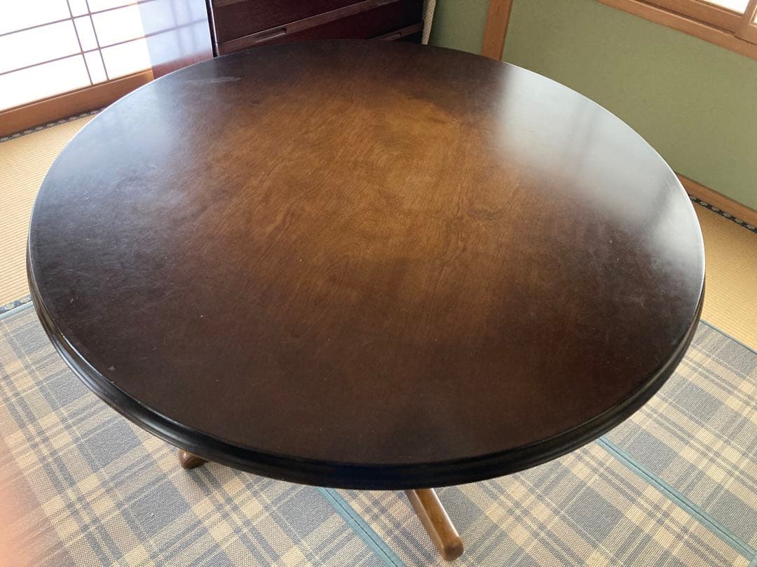 飛騨産業 キツツキマーク ヴィンテージ ラウンドテーブル