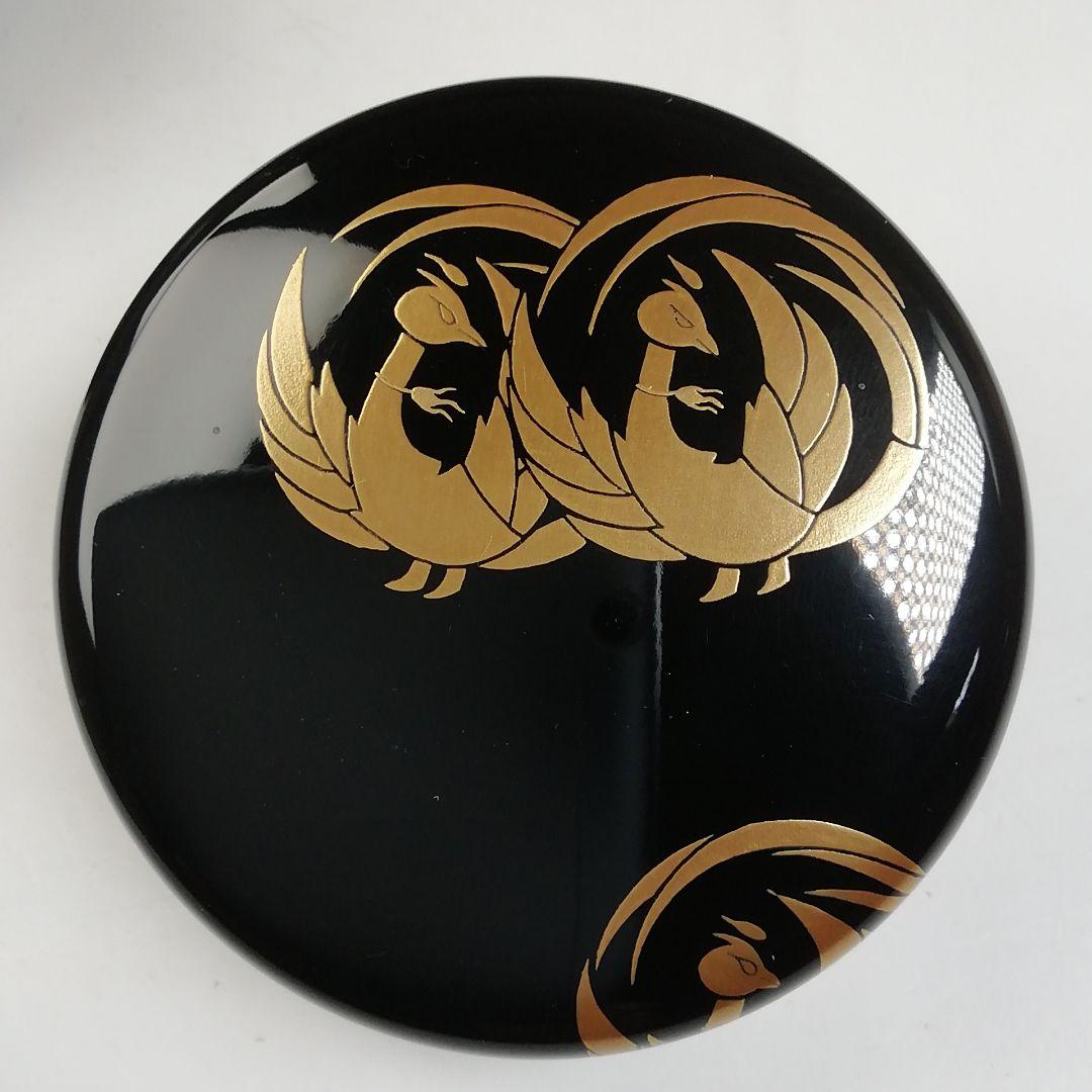 T770 棗 『鳳凰蒔絵 内銀丸紋』『大棗』『中村宗尹』漆塗 共