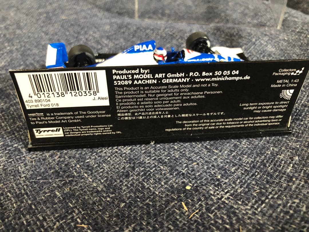 1/43 ティレル018フォード#4 ジャンアレジ　US GP 1990