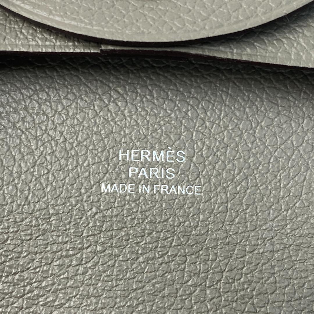 未使用 エルメスHERMES バスティア U刻印 ケース グリメイヤー