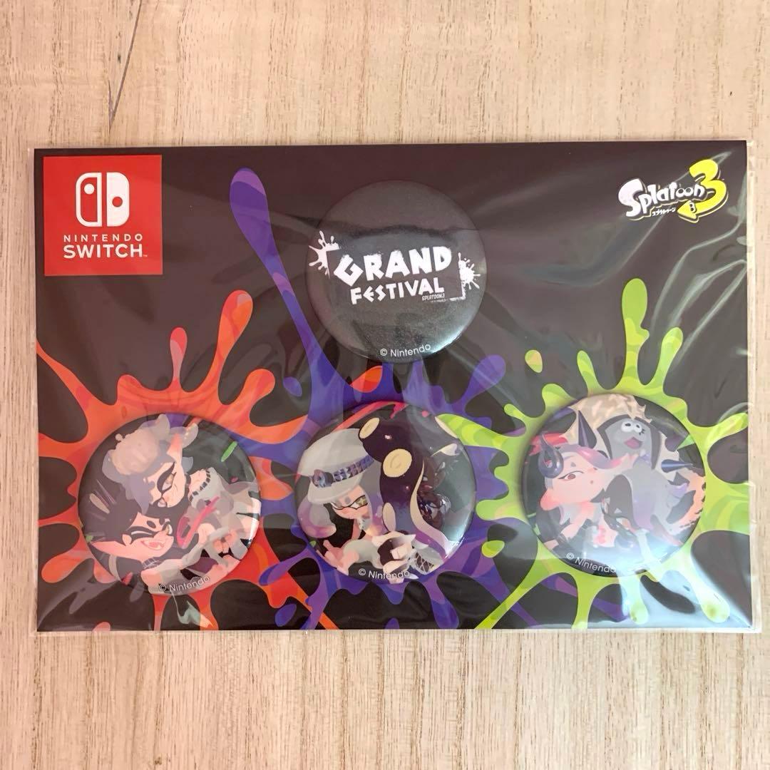 Nintendo Splatoon 3缶バッジ 4個セット スプラトゥーン3】リバイバル