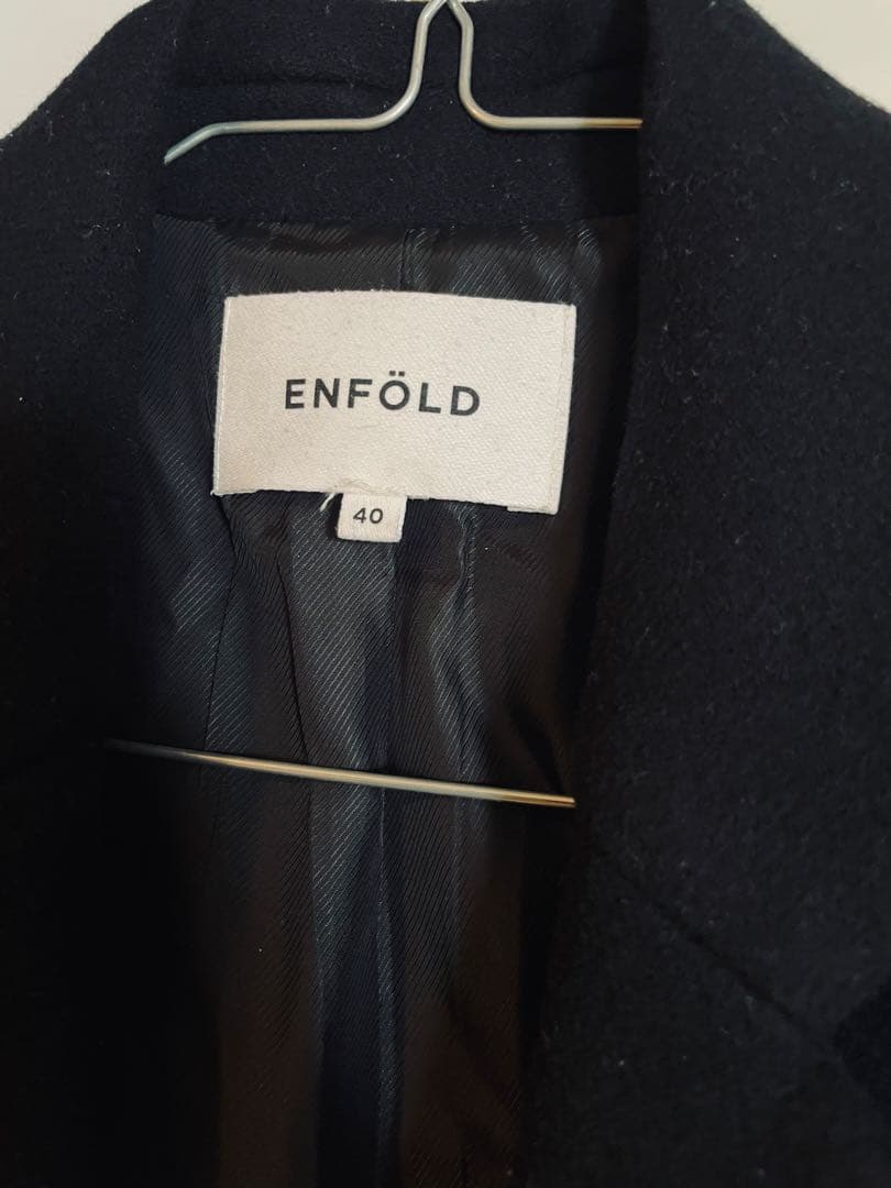 限定値下げ※ENFOLD コクーン チェスターコート40 黒/ブラック - メルカリ
