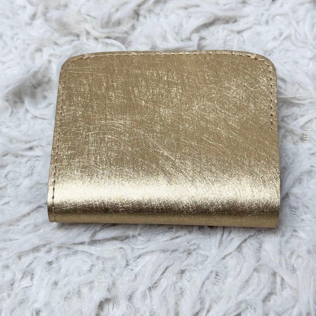 【新品未使用】小さいふ。「コンチャ ミモザゴールド」金 JAPANレザー 日本製