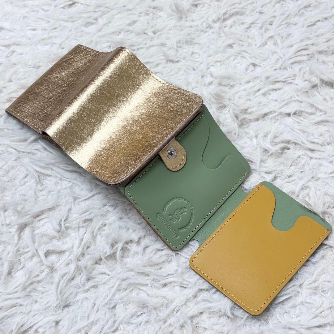 【新品未使用】小さいふ。「コンチャ ミモザゴールド」金 JAPANレザー 日本製