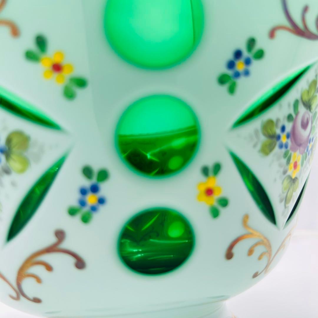 ボヘミアンガラス ボウル キャンディーポット チェコ】bohemian