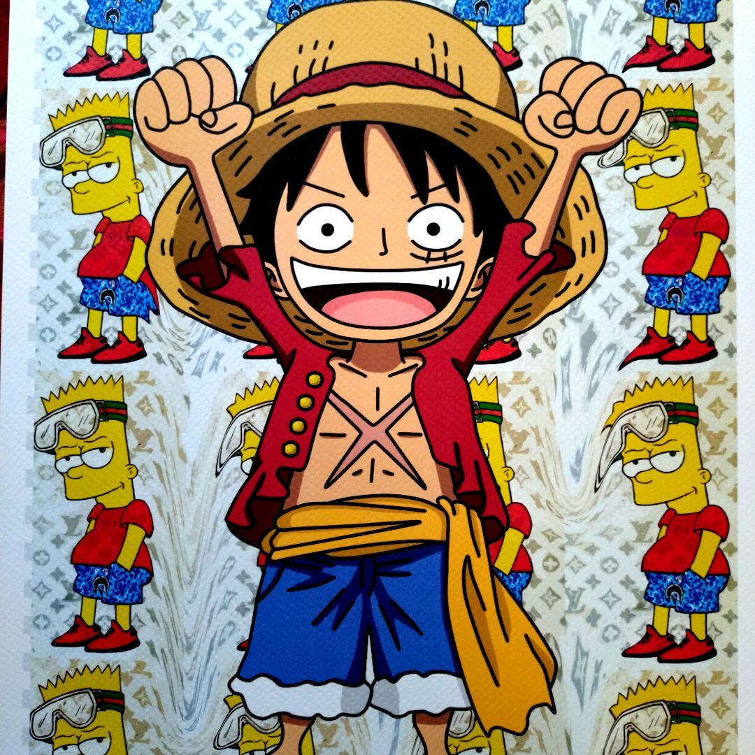 death nyc 世界限定100枚 ワンピース ルフィー シンプソンズ - メルカリ