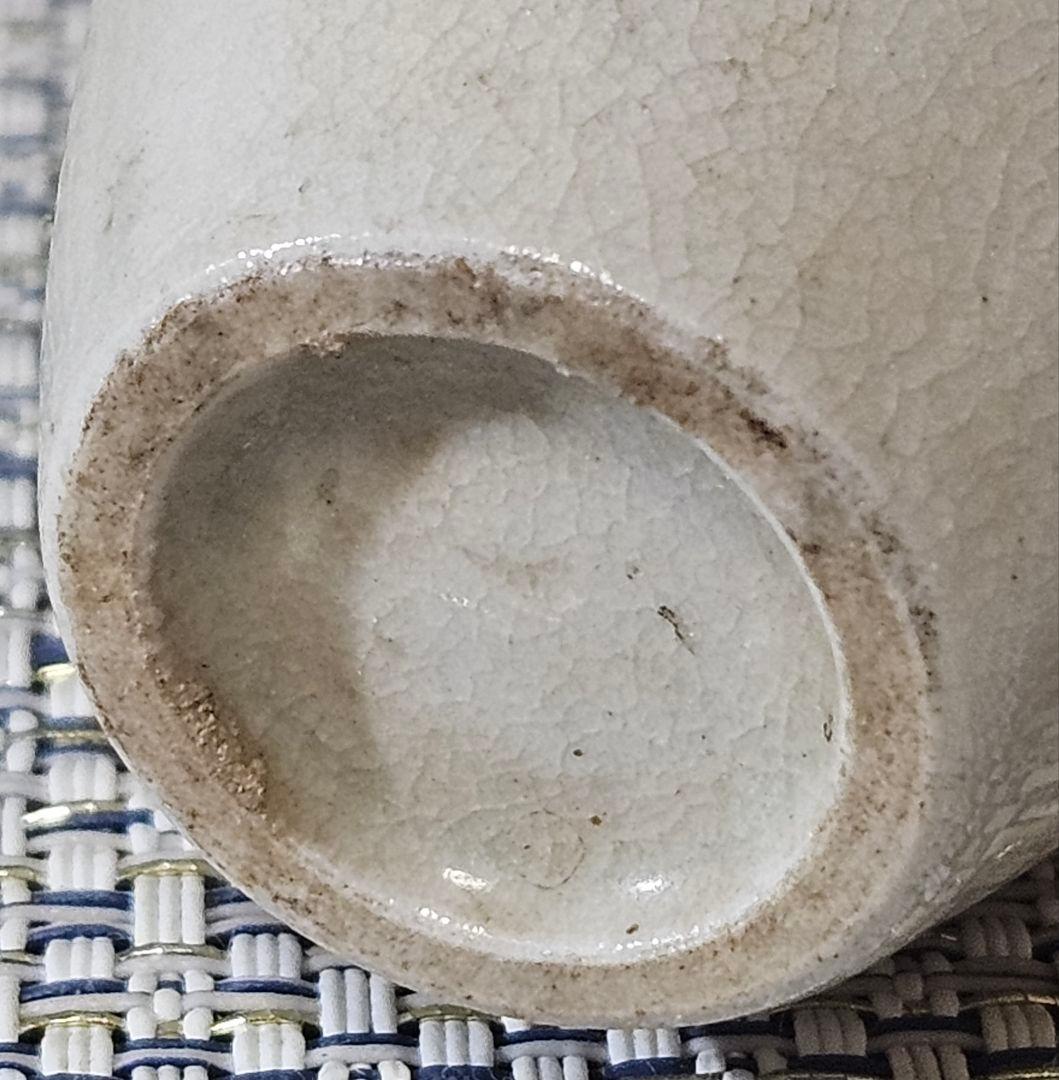 中国古陶磁器　中国古美術　古玩　清朝　 清代　白磁　点緑釉　小壺　花入　鼻煙壺