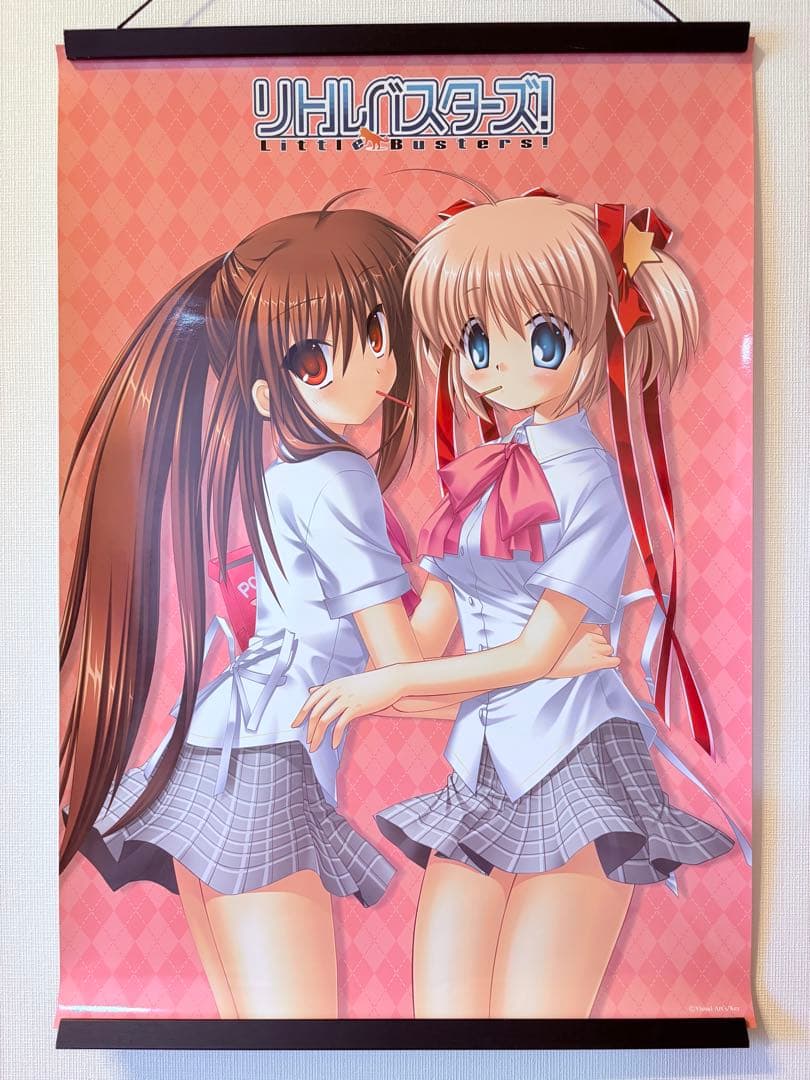 リトバス リトルバスターズ 棗鈴 神北小毬 非売品 ポスター リトルバスターズ！]スリーブ（棗鈴＆神北小毬）