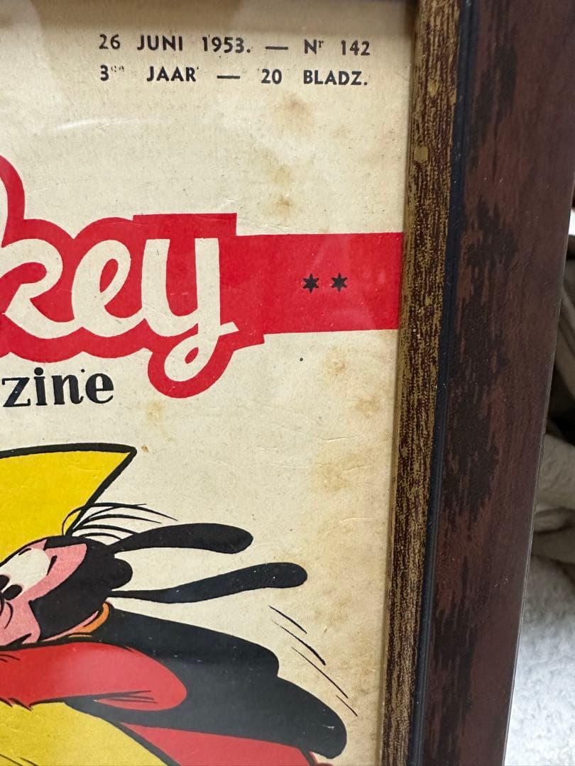 Mickey magazine 1953年　フランス　ガリ板刷り