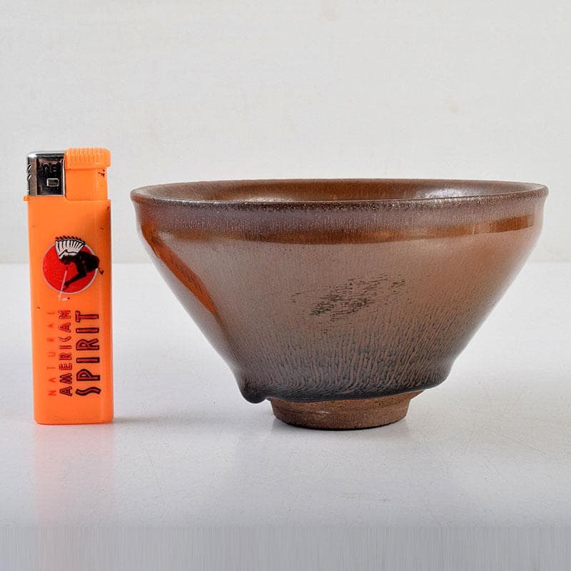 中国 南宋 建窯 禾目天目茶碗 供御銘 C 9265