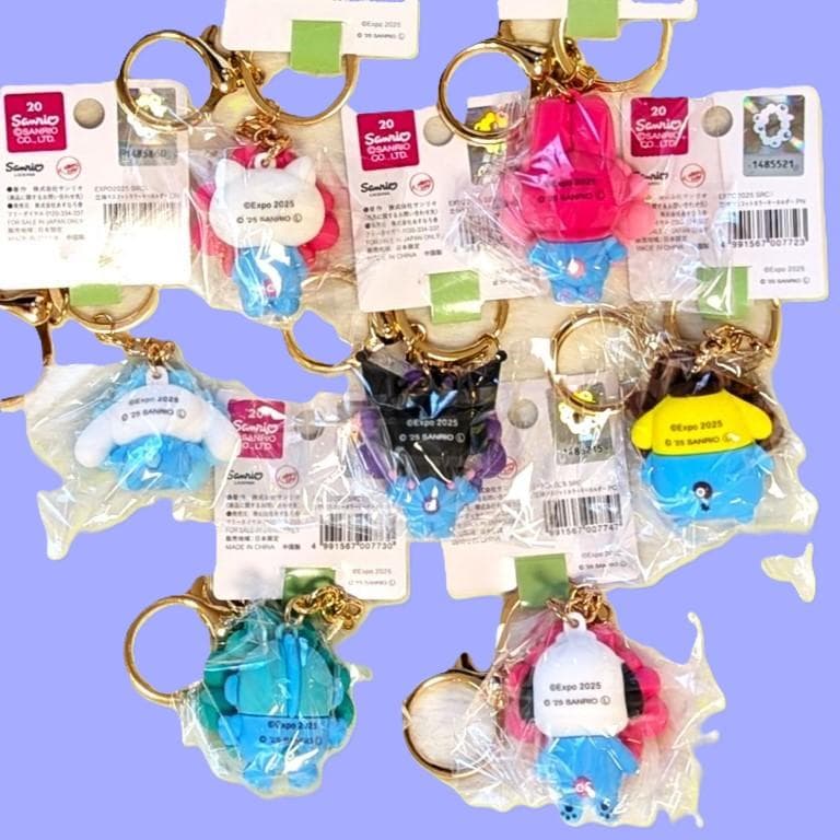 【全7種コンプ】サンリオミャクミャク なりきり立体マスコット カラーキーホルダー