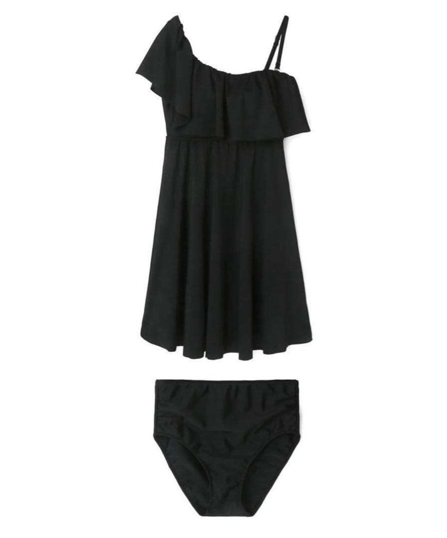 グラマラスフィット　ワコール ブラック 水着セット　13GHI-L　LL