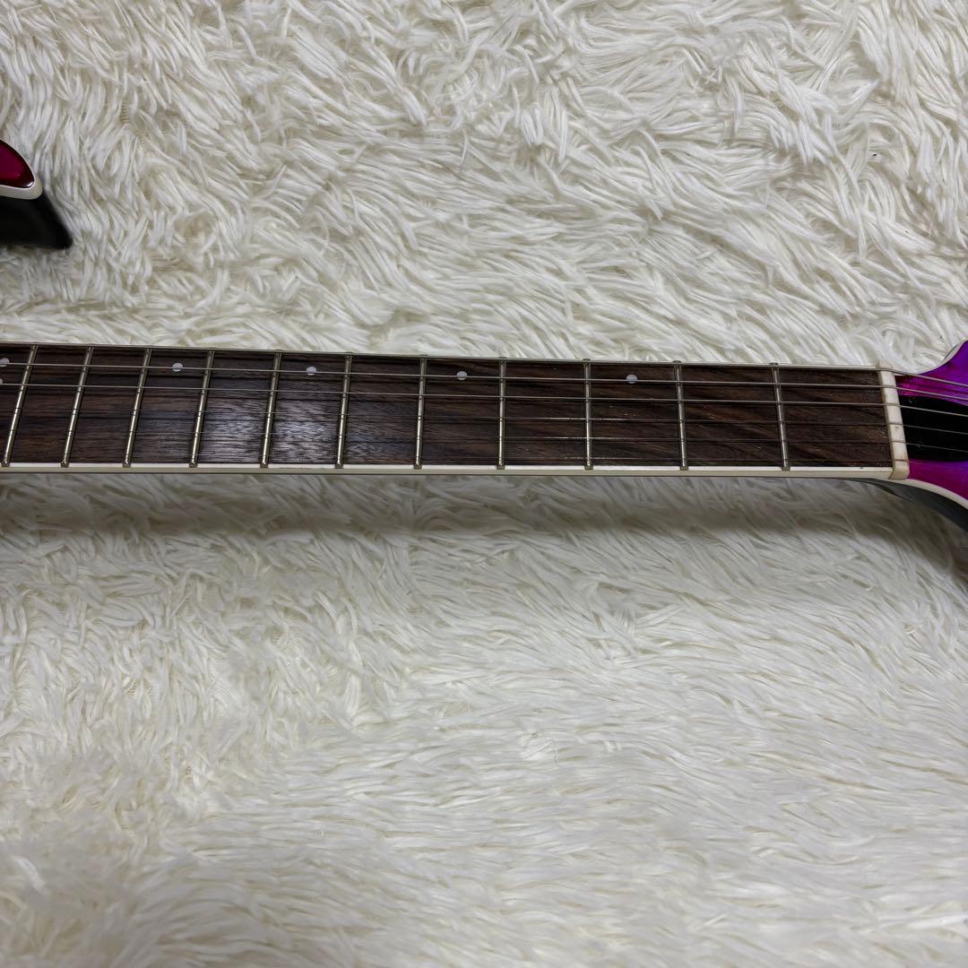 エレキギター　SPEAR Gladius ホログラム　パープル系