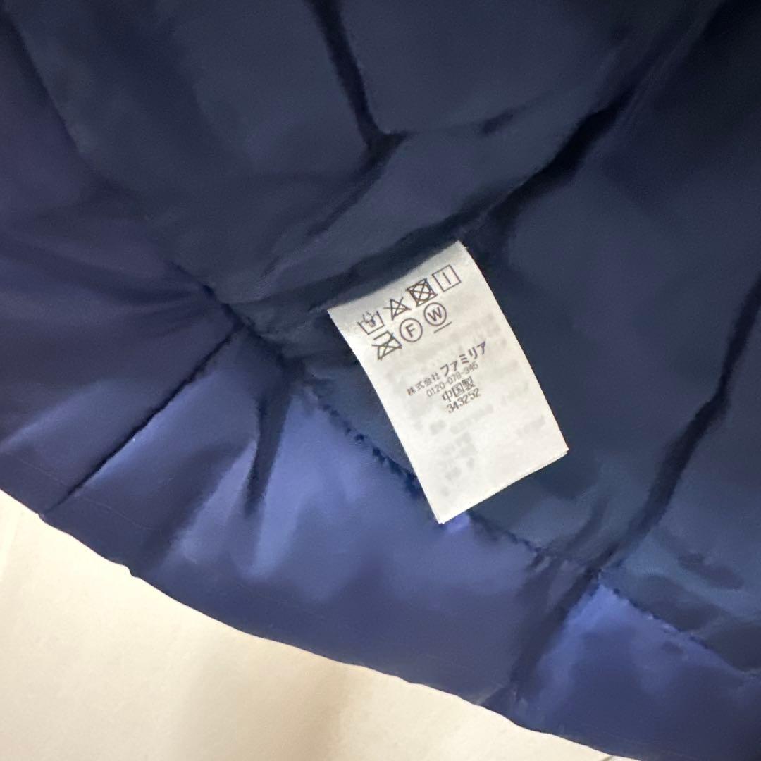 【新品】familiarファミリア　リボンダウンフォーマルコートファミちゃん90