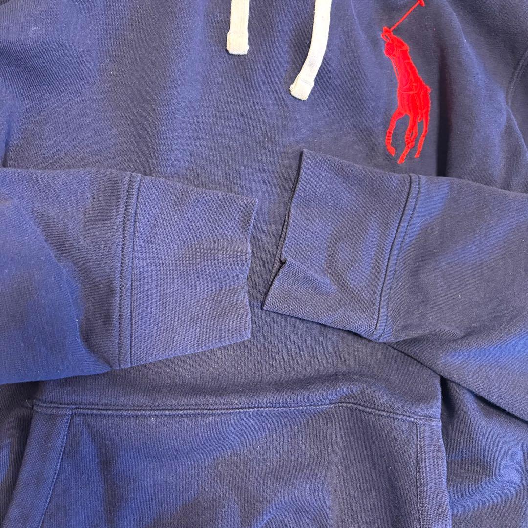 POLO Ralph Lauren フーディー　ネイビー　ビックポニー刺繍