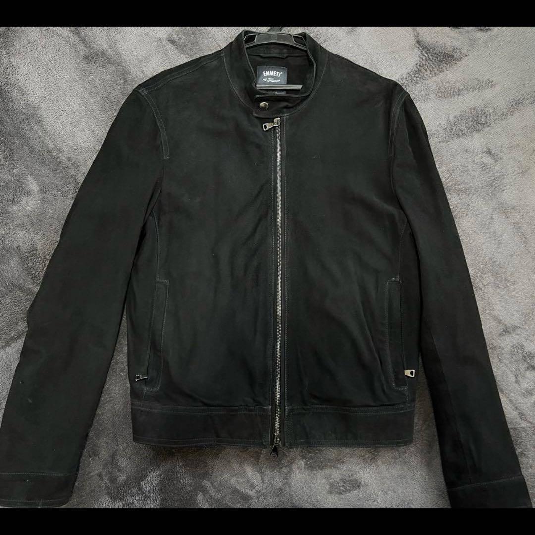 EMMETI シングルライダース JURIスウェード ブラック 48 - メルカリ