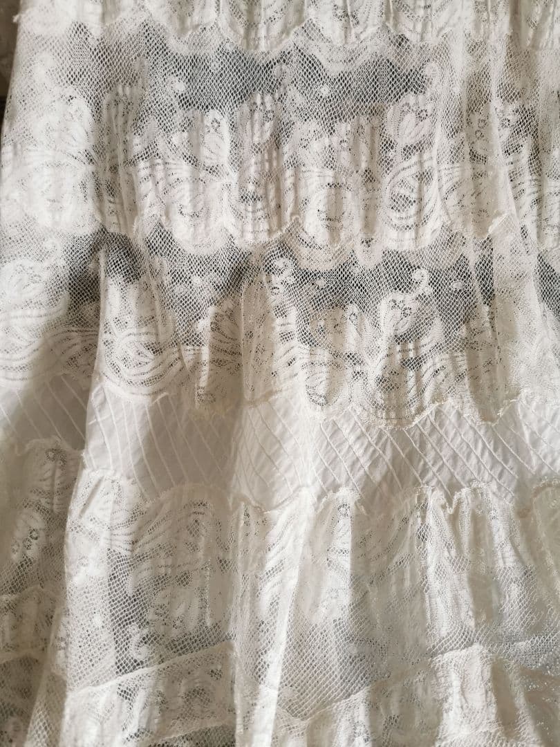 アンティーク 幻のノルマンディーレース ペチコート＆オーバースカート