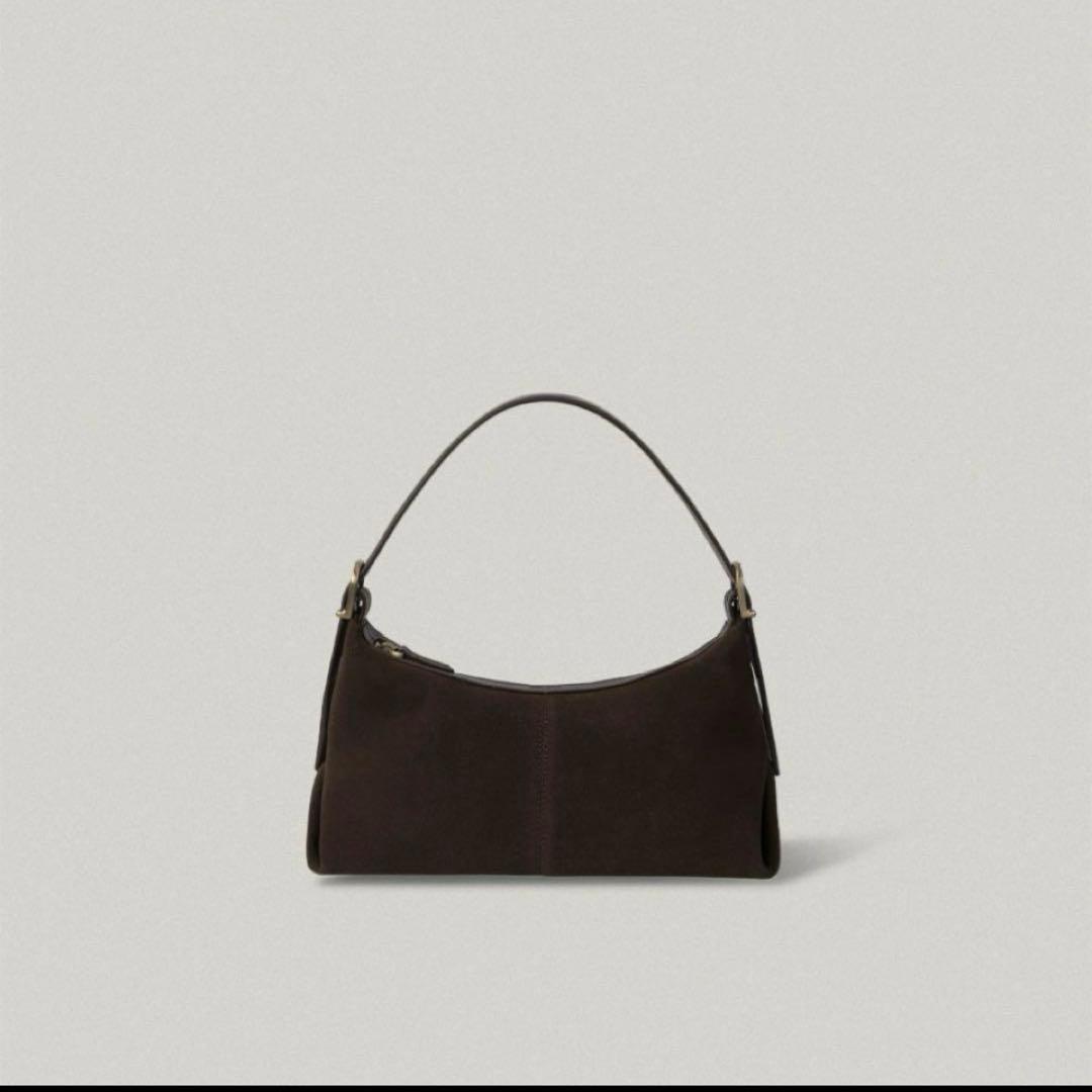 folnua フォルニュア　ミニバトーバッグ ブラウンスウェード