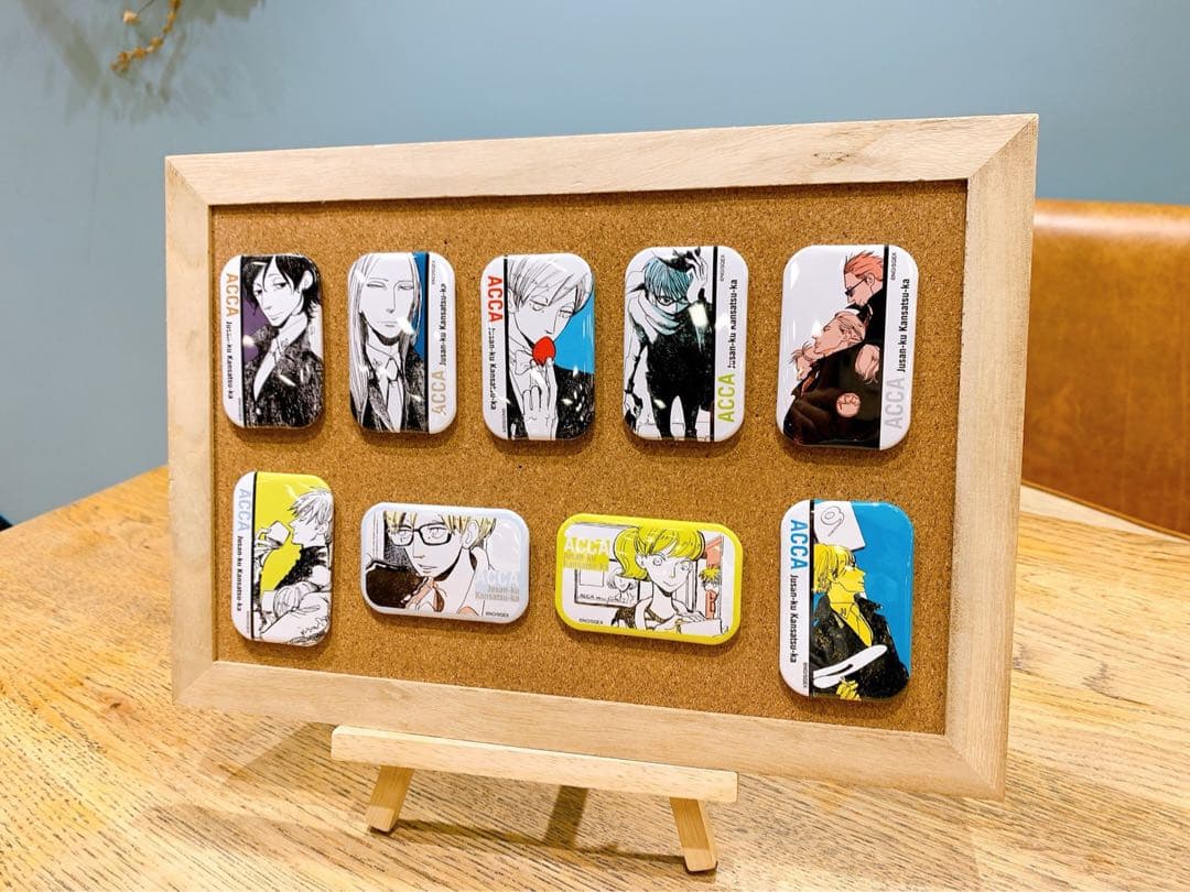 ACCA13区監察課 BADON カフェ スクエア缶バッジ コンプリート