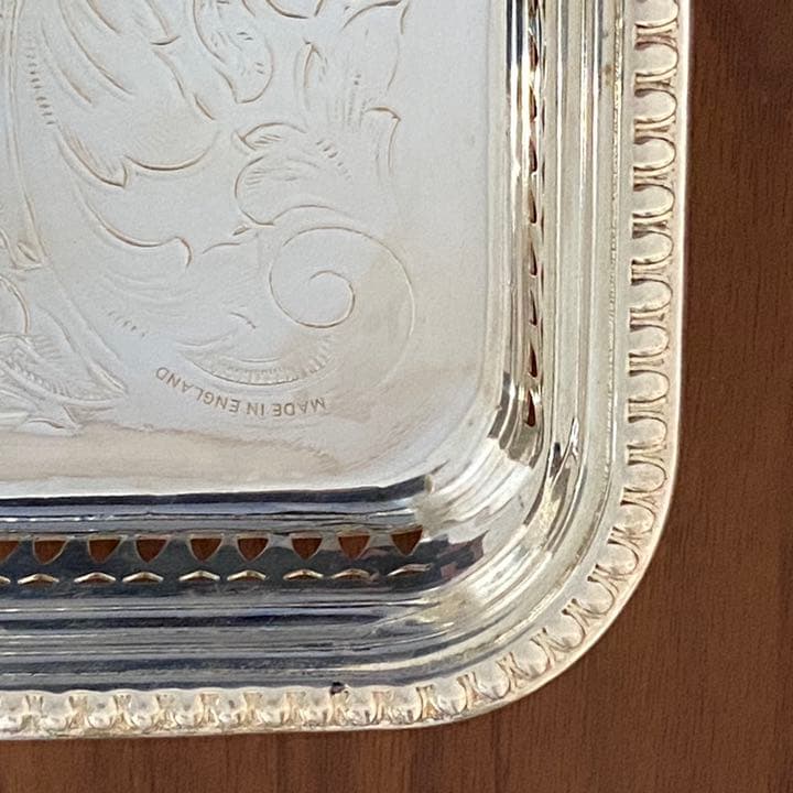 エミレーツ航空 機内サービス用 シルバートレイ イギリス製