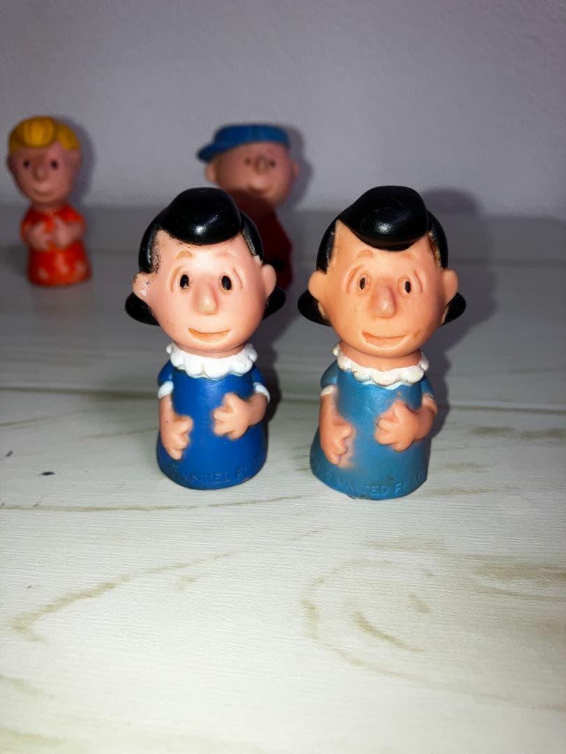 70年代 スヌーピーとピーナッツギャング ソフビ プッシュピンズ まとめて