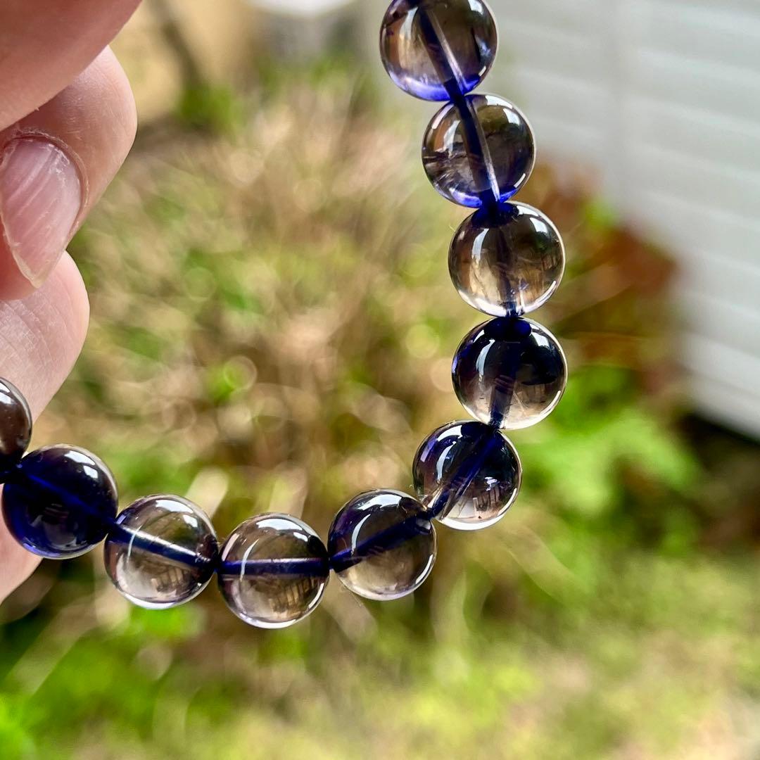 めちゃ綺麗　最高級　アイオライトブレスレット　3-10