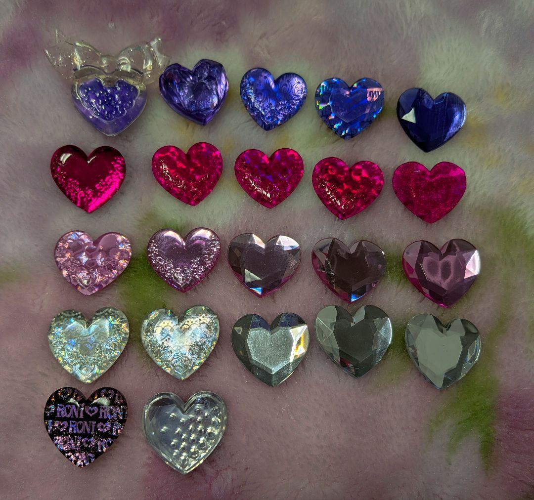 プリズムストーンまとめ売り 22個セット(紫、濃いピンク、ピンク