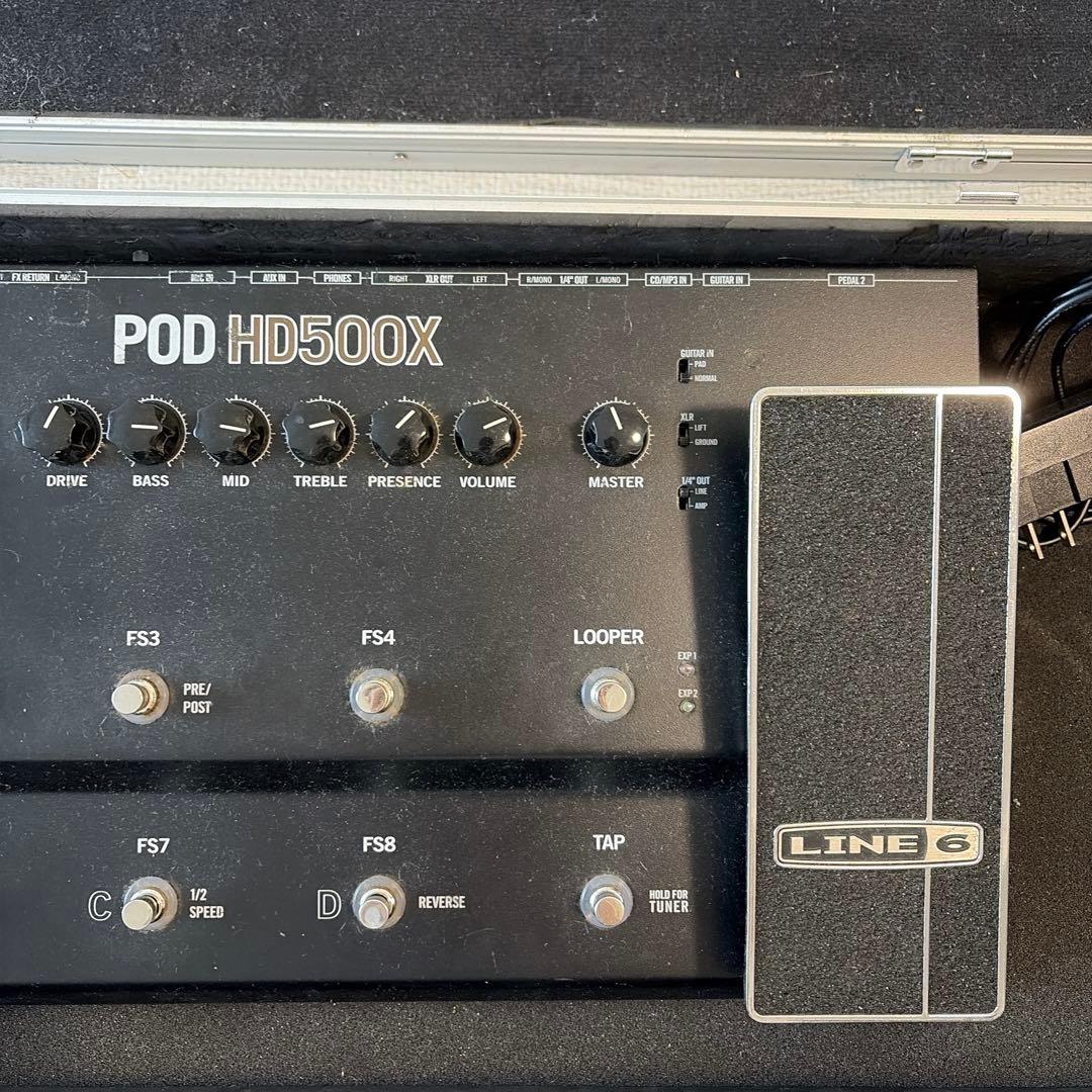 LINE 6 POD HD500X ギターエフェクター ケース付き