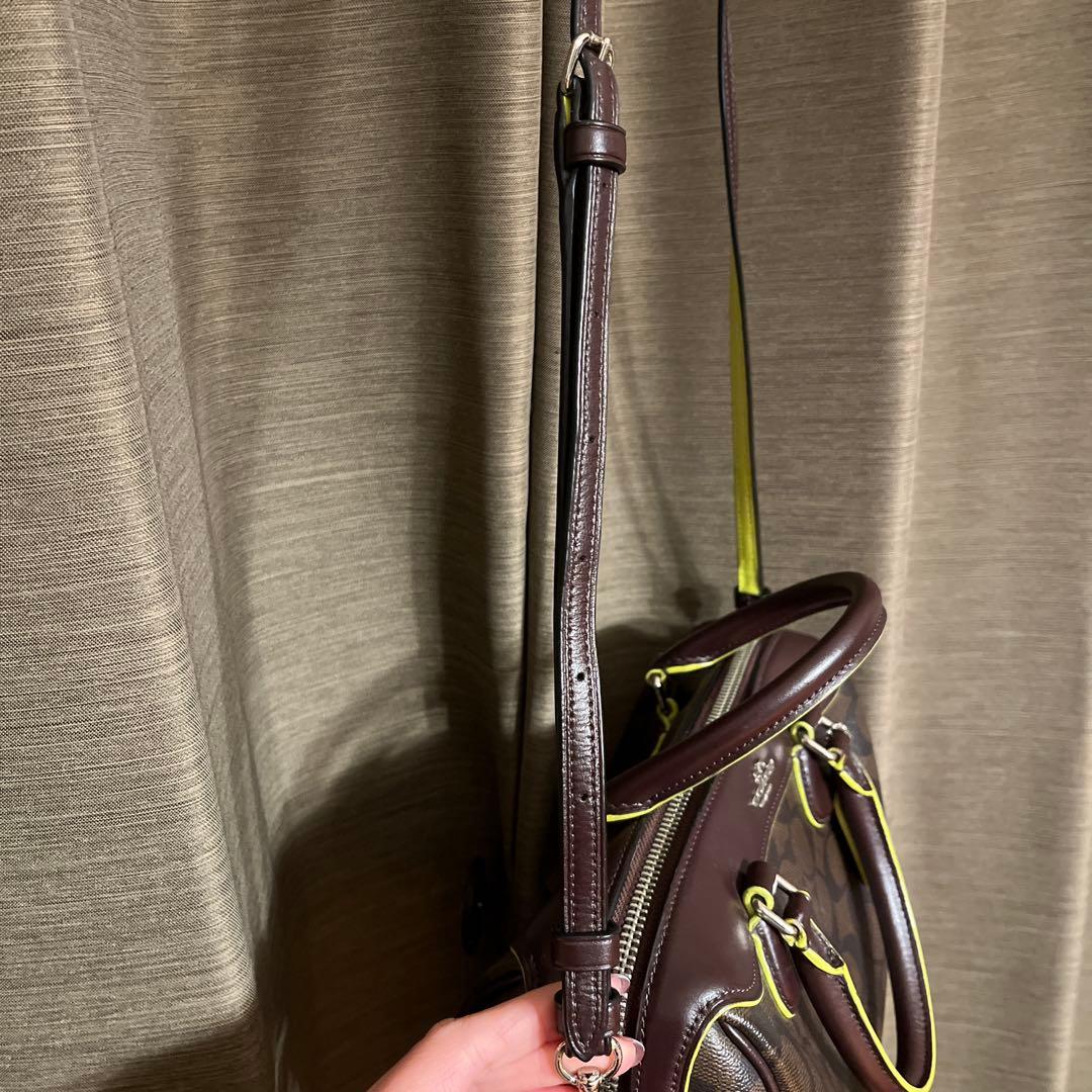 COACH ブラウン ショルダー ハンドバッグ