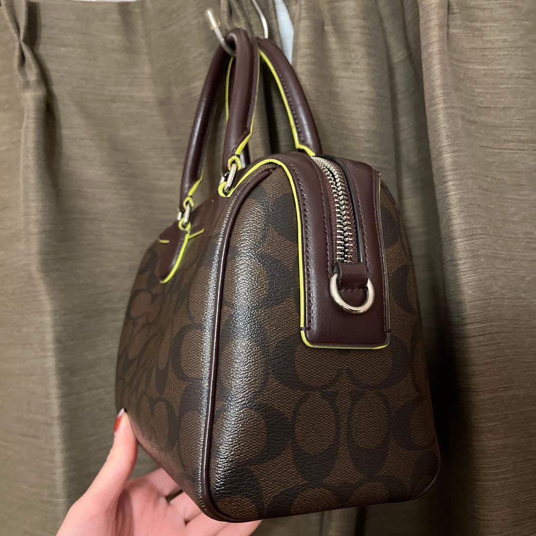 COACH ブラウン ショルダー ハンドバッグ