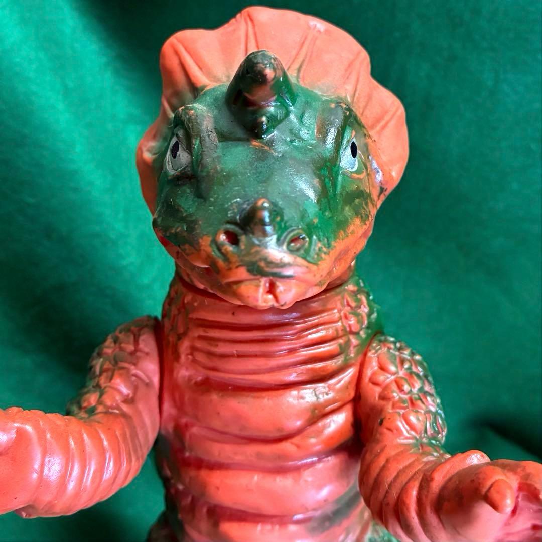 昭和当時物】□ ブルマァク アギラ ソフビ / セブン カプセル怪獣