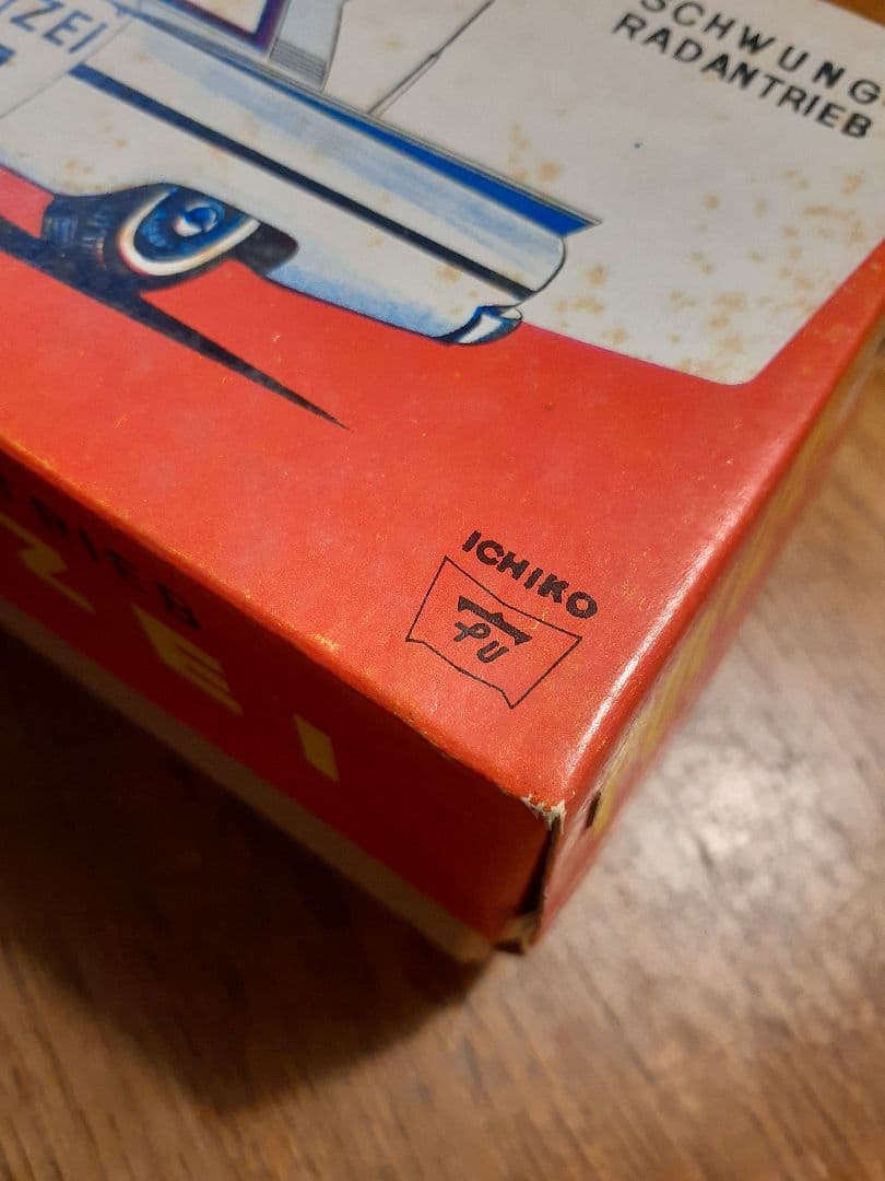 イチコー『FORD パトカー』ブリキのおもちゃ 箱付き 日本製 !!