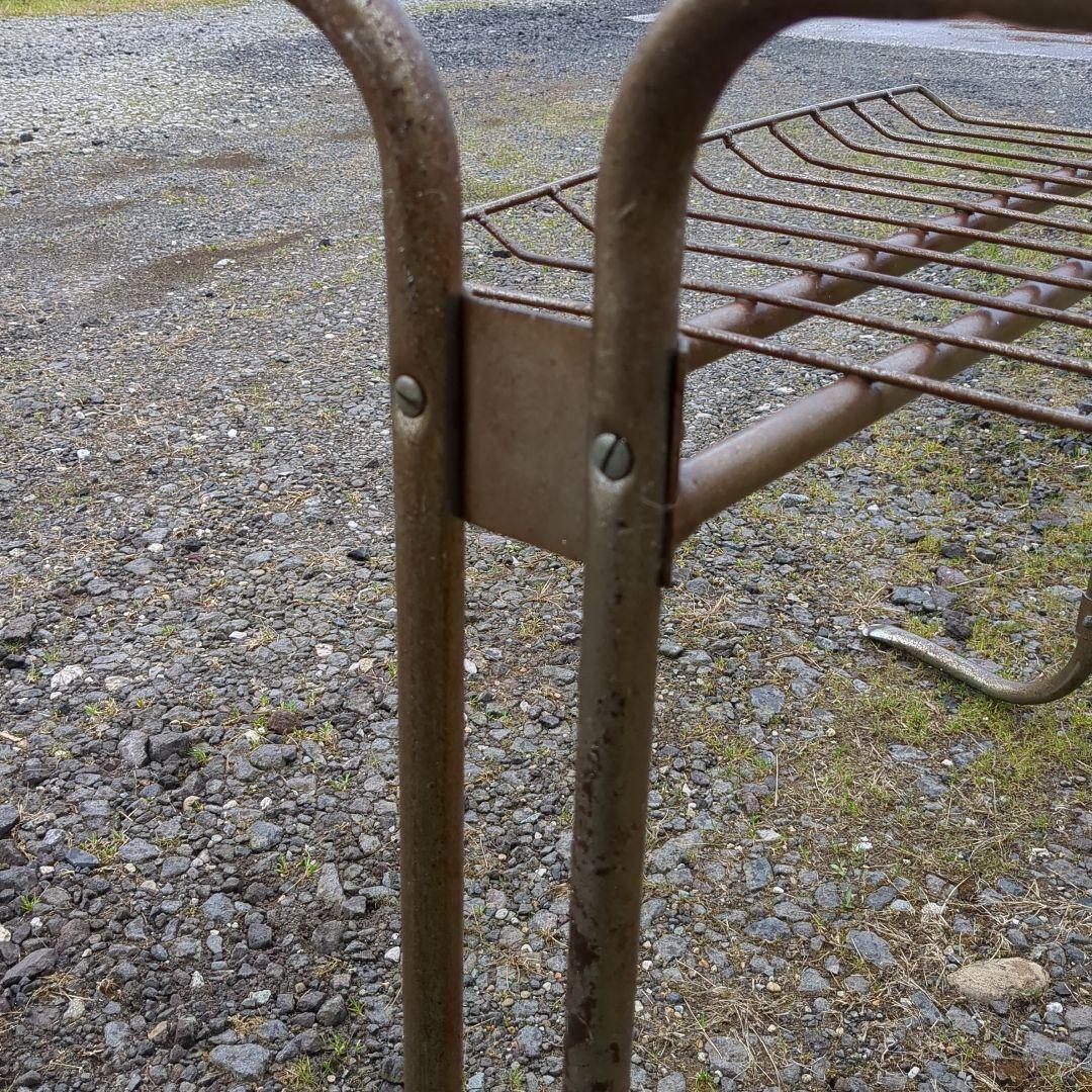 昭和レトロ　テーブル脚　アイアンレッグ　机　デスク　ポップ　アンティーク　家具