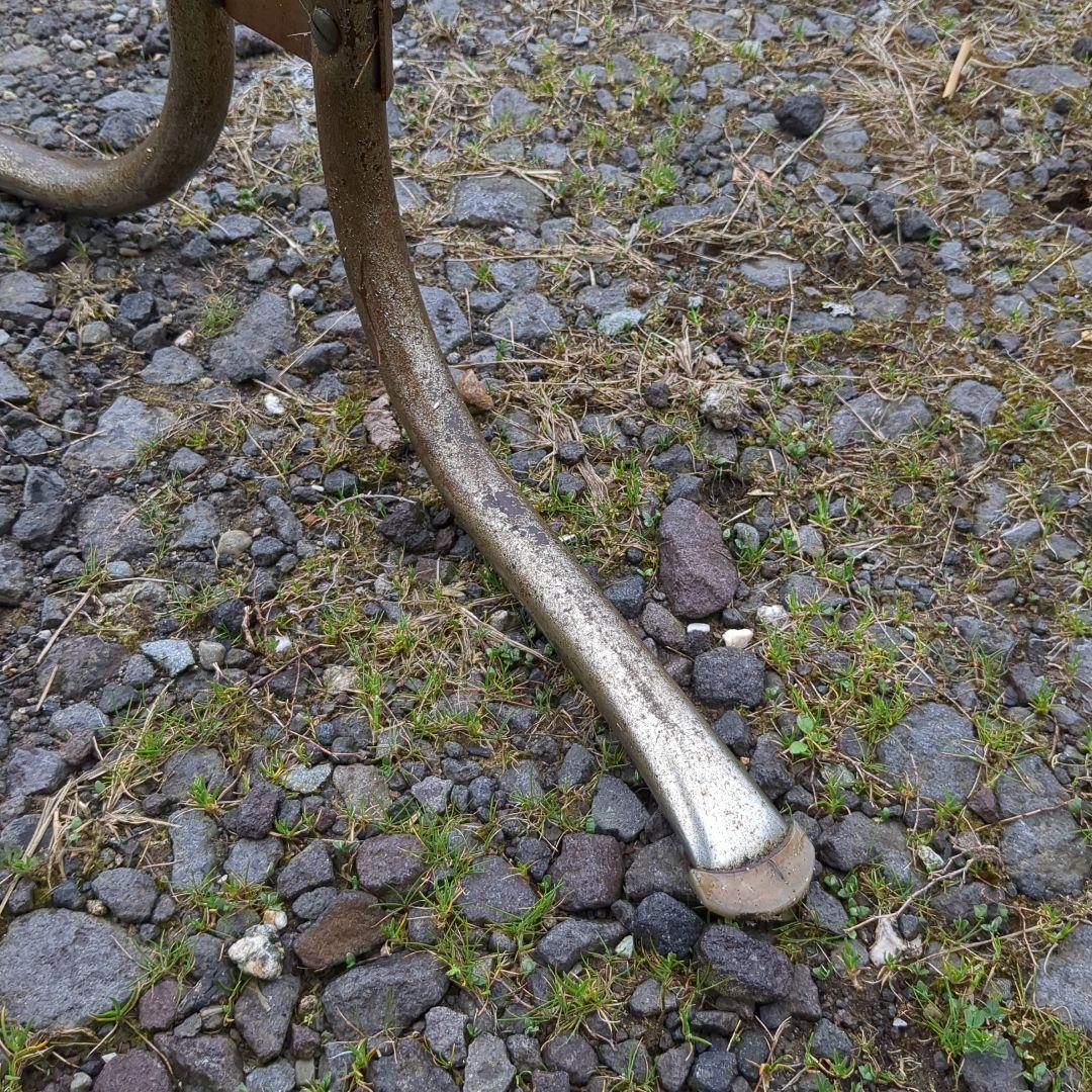 昭和レトロ　テーブル脚　アイアンレッグ　机　デスク　ポップ　アンティーク　家具