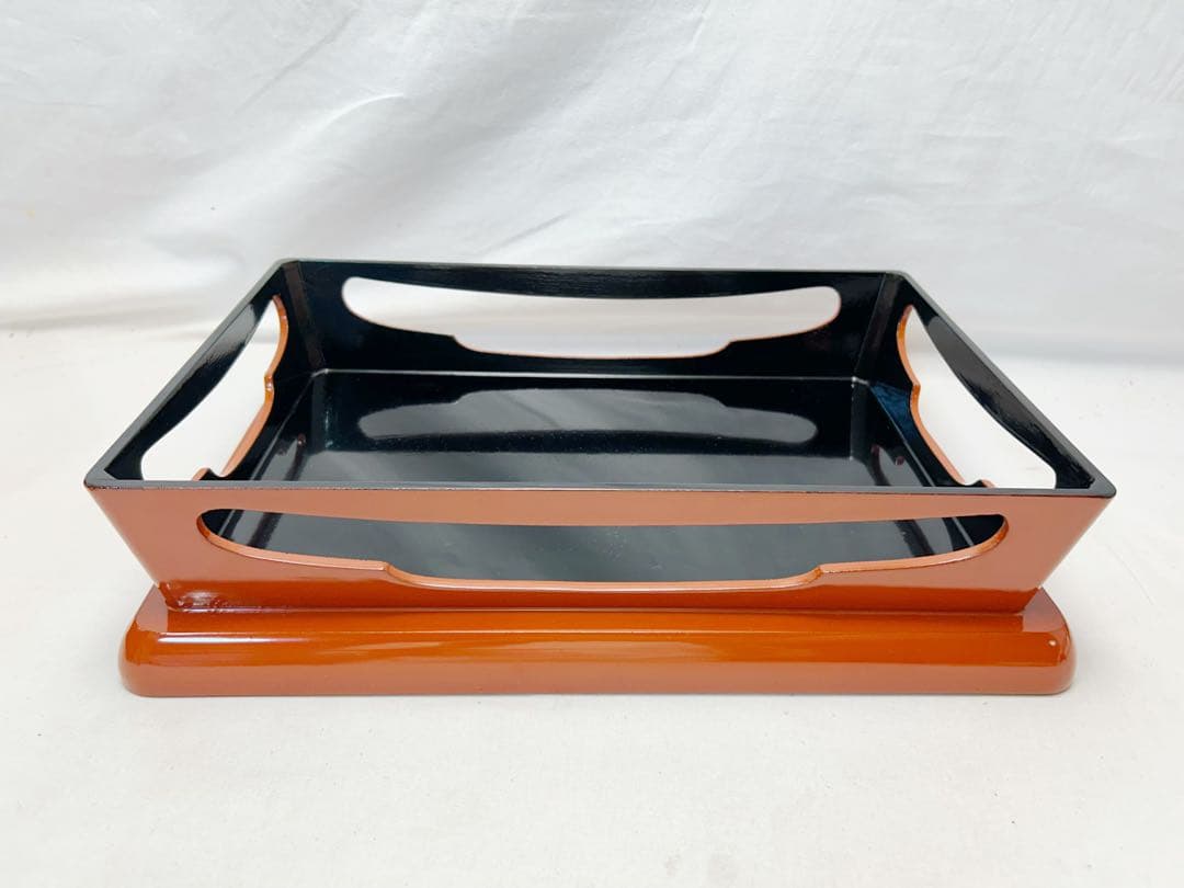 ほぼ未使用 茶道具 木製朱塗 屠蘇器五ツ揃 沈金松竹梅鶴亀