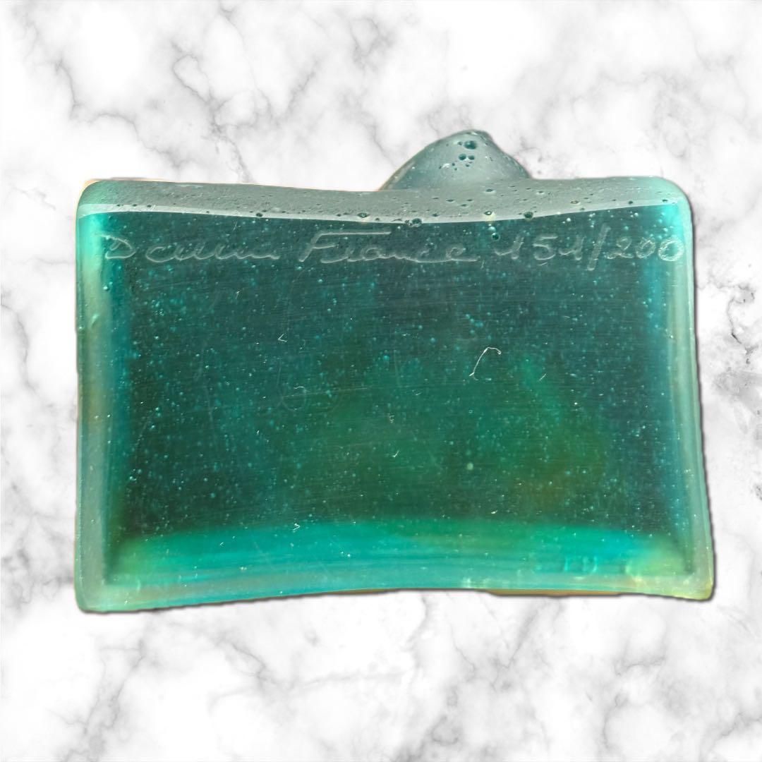 フクロウ 置物 クリスタルガラス ドームフランス オブジェ パートド