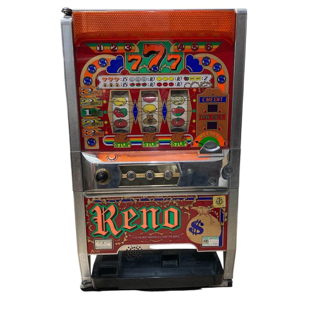 パチスロ実機 初代 Reno リノ 3号機 ニイガタ電子精機 レトロ台 - メルカリ