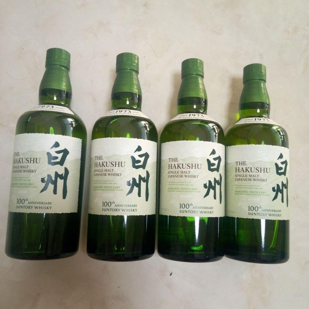 THE HAKUSHU シングルモルトウイスキー700ml 。4本