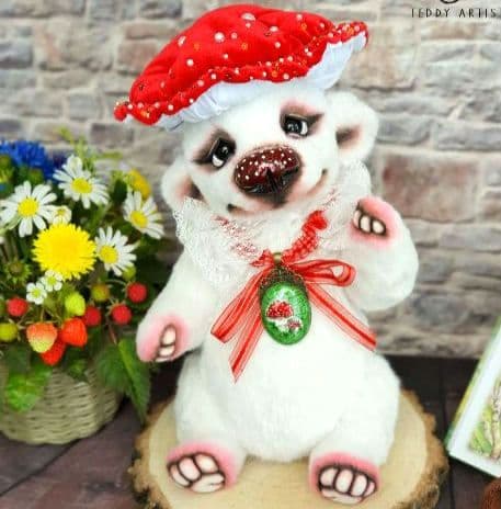 作家 アートドール ぬいぐるみ テディベア アーティストベア - メルカリ