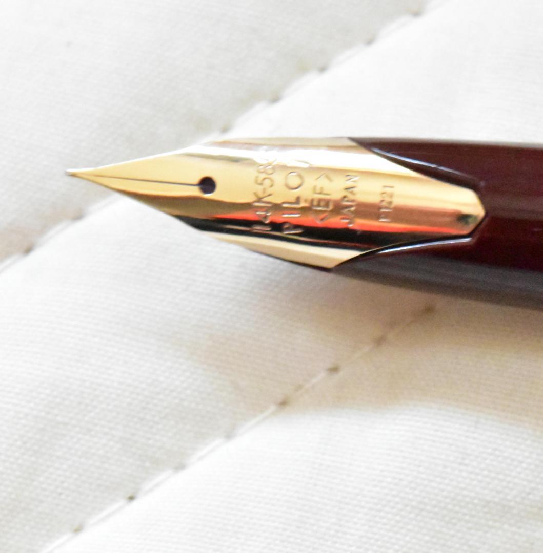 廃盤 未使用 パイロット エリート ディープレッド ペン先EF（極細）